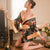 Japanese Style Sexy Nightgown Lingerie Satin Patchwork Nightdress Silk Kimono Bath Robe